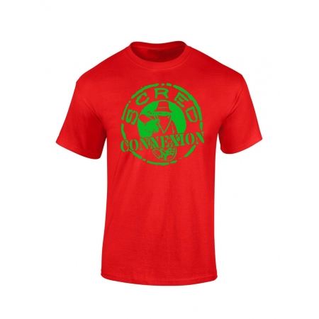 Tee shirt enfant "classico" rouge logo vert