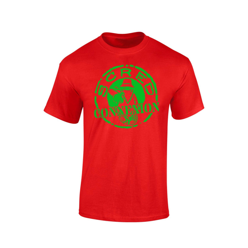 Tee shirt enfant "classico" rouge logo vert