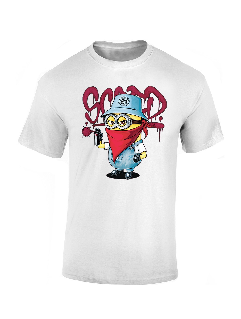 tee-shirt enfant "Mini Scred" blanc de scred connexion sur Scredboutique.com