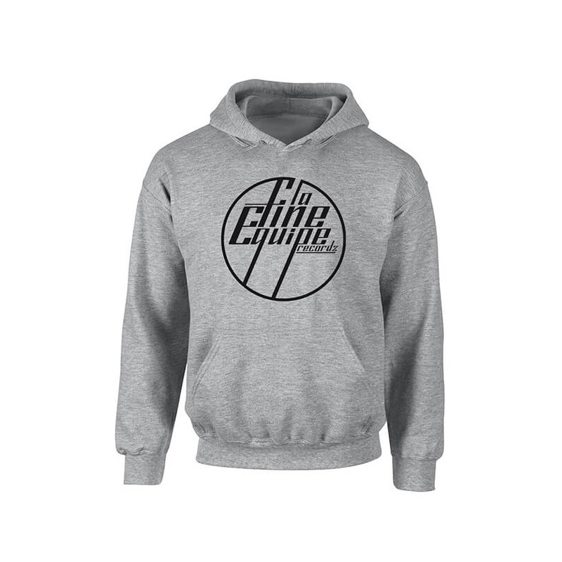 Sweat Capuche "La Fine Equipe" Gris logo Noir