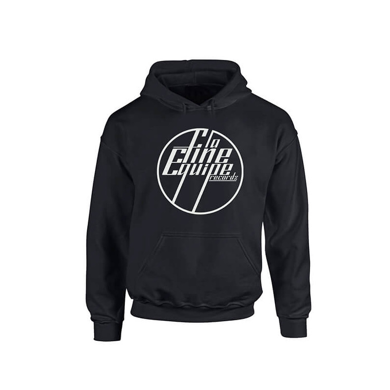 Sweat Capuche "La Fine Equipe" Noir Logo Blanc