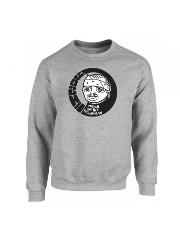 sweat col rond &quot;Yoshi&quot; Gris