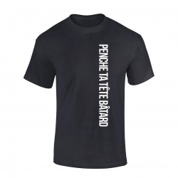 tee-shirt "Penche ta tête Bâtard" Noir de penche ta tête sur Scredboutique.com