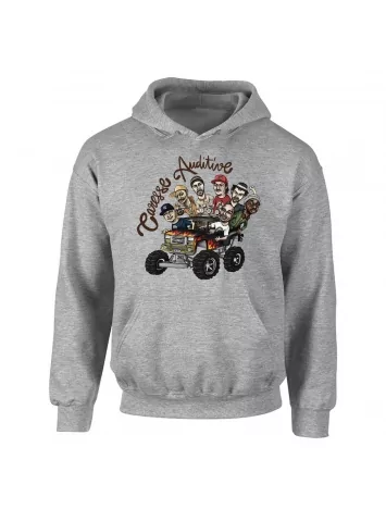 sweat capuche &quot;Yoshi Caresse Auditive&quot; Gris