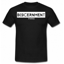 Tee-shirt "Discernment" Noir de discernment sur Scredboutique.com