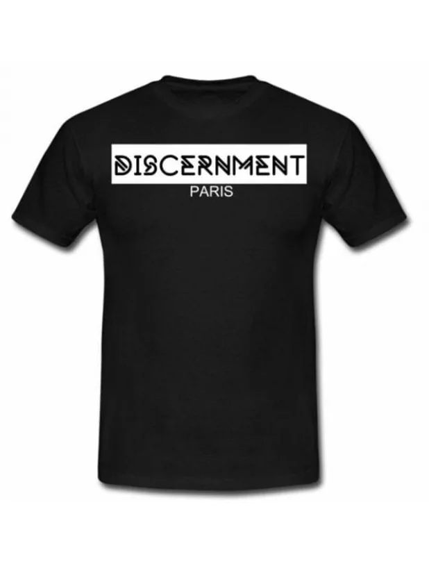 Tee-shirt "Discernment" Noir de discernment sur Scredboutique.com
