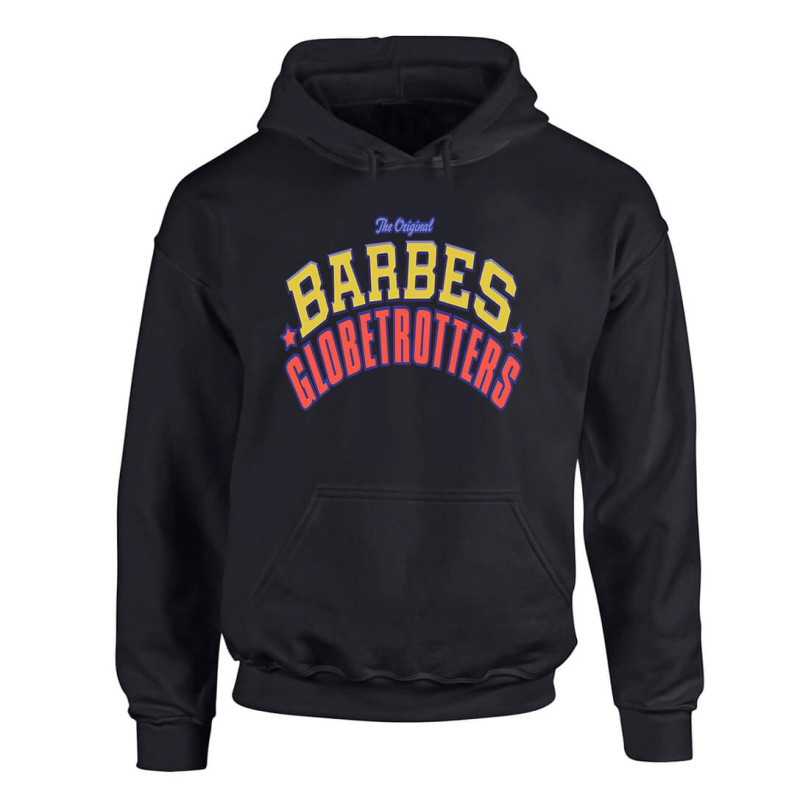 sweat capuche "Barbes Globetrotters" Noir