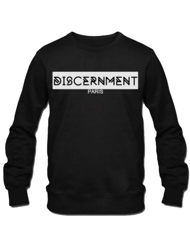 Pull "Discernment" Noir de discernment sur Scredboutique.com