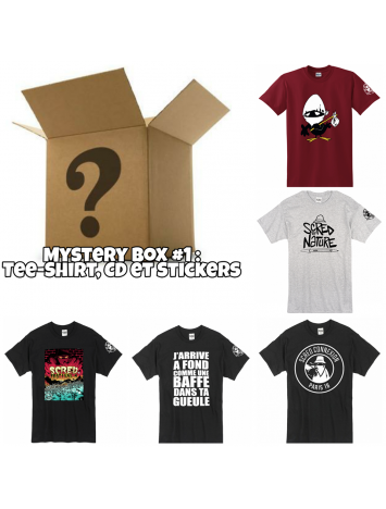 Pack Mystery Box 1 "Tee-shirt, CD,Stickers"