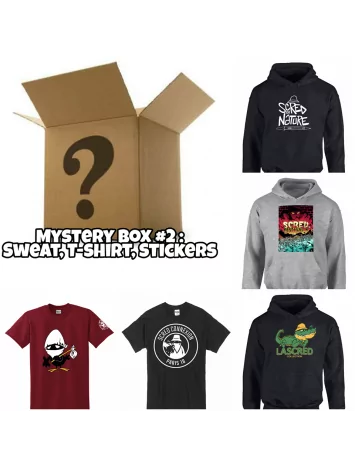 scred connexion Pack Mystery Box 2 "Sweat, Tee-shirt, ,Stickers