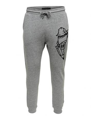 Pantalon de jogging gris ajusté Coup de crayon