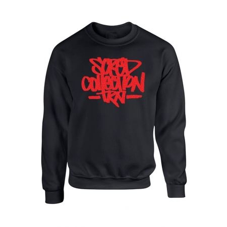 Sweat Col rond Scred Collection TRN impression daim