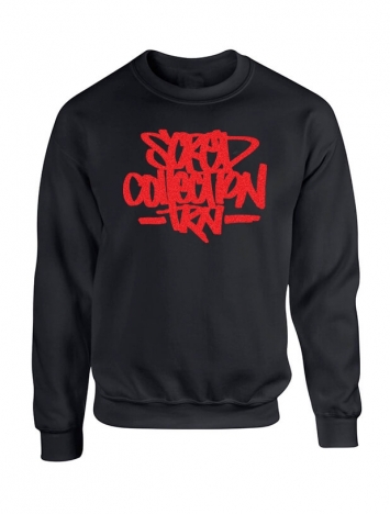Sweat Col rond Scred Collection TRN impression daim