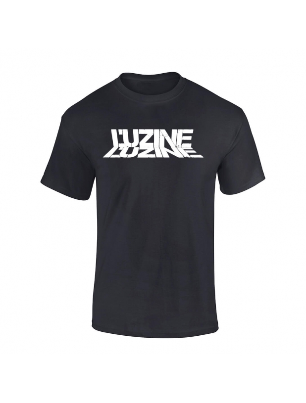 T-Shirt Luzine noir logo blanc