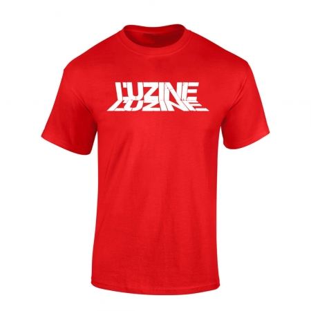T-Shirt Luzine rouge logo blanc