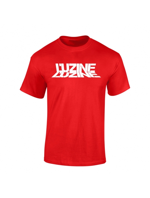 T-Shirt Luzine rouge logo blanc