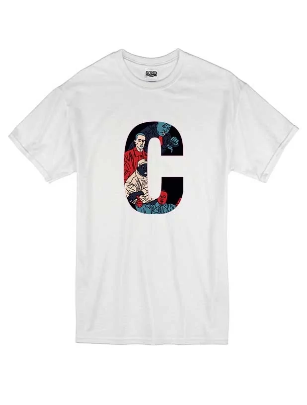 T Shirt Blanc by Sims - LA CLIQUA de sims sur Scredboutique.com