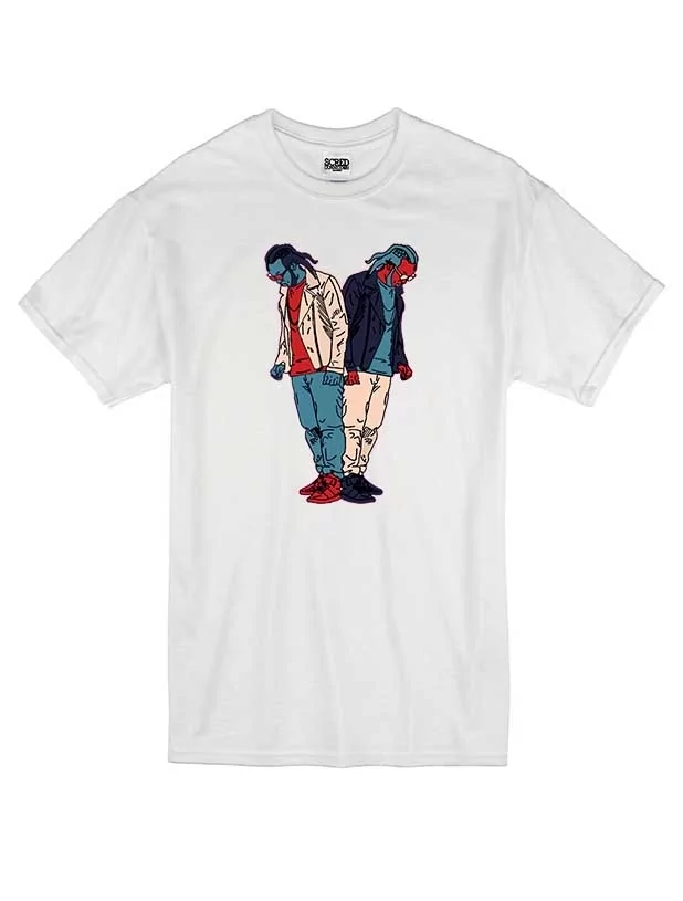 T Shirt Blanc by Sims - YOUSSOUPHA de sims sur Scredboutique.com