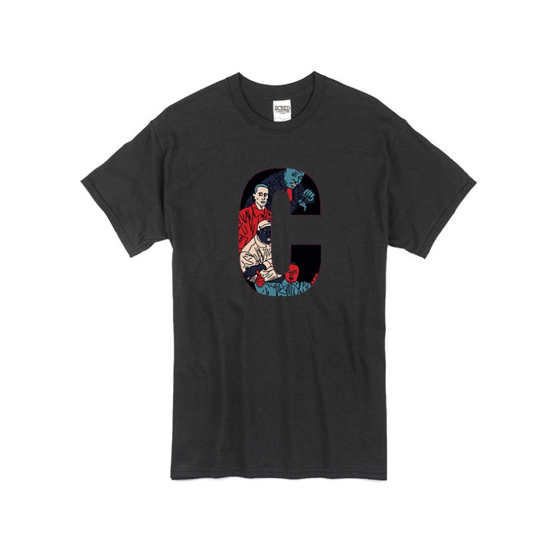 T Shirt Noir by Sims - LA CLIQUA