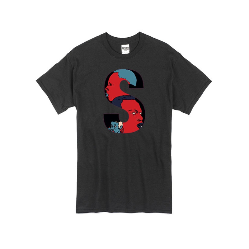 T Shirt Noir by Sims - MC SOLAARR