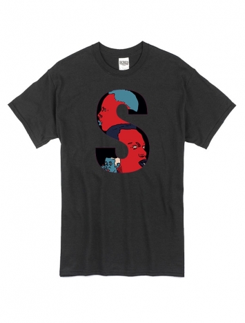 T Shirt Noir by Sims - MC SOLAARR