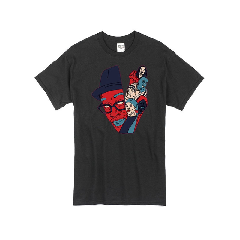 T Shirt Noir by Sims - VICELOW