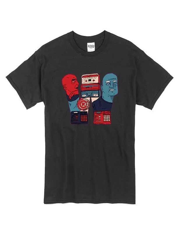 T Shirt Noir by Sims - WHITE & SPIRIT de sims sur Scredboutique.com