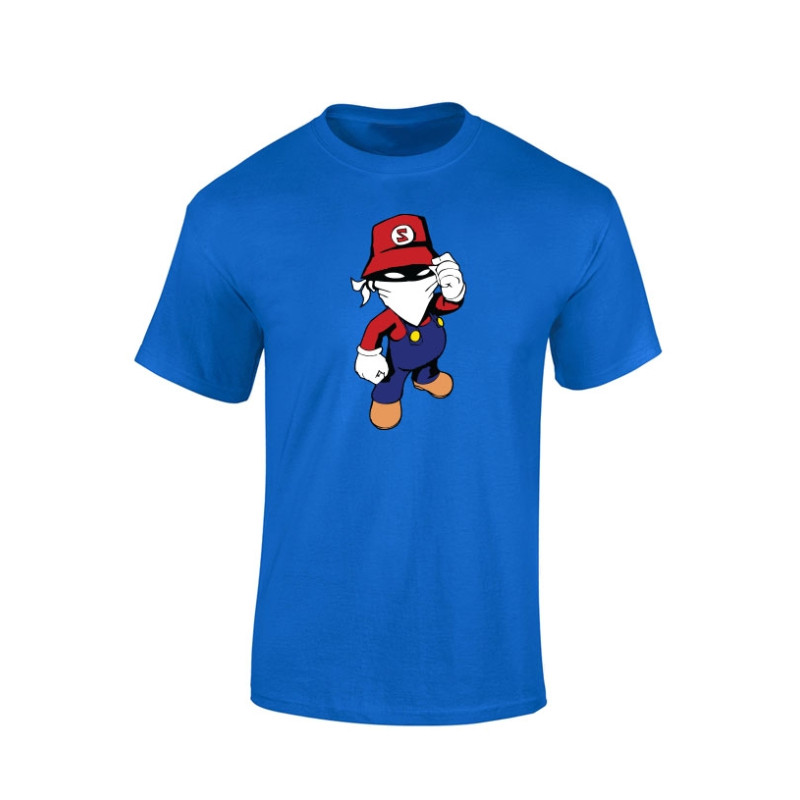 T Shirt bleu enfant Mario