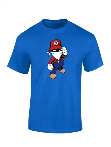 T Shirt bleu enfant Mario