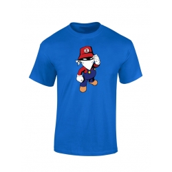 T Shirt bleu enfant Mario de scred connexion sur Scredboutique.com