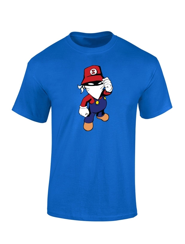T Shirt bleu enfant Mario