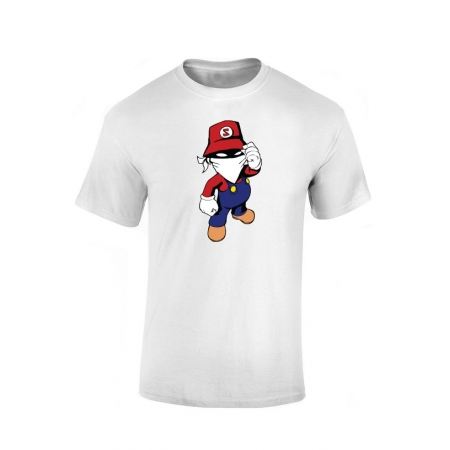 T Shirt Blanc enfant Mario
