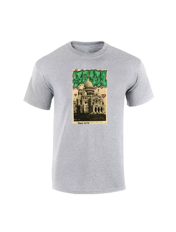 TShirt gris Soul Sacre Coeur de soul sur Scredboutique.com