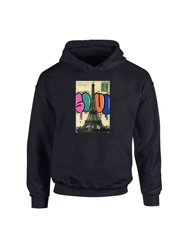 Sweat Noir Soul Tour eiffel de soul sur Scredboutique.com