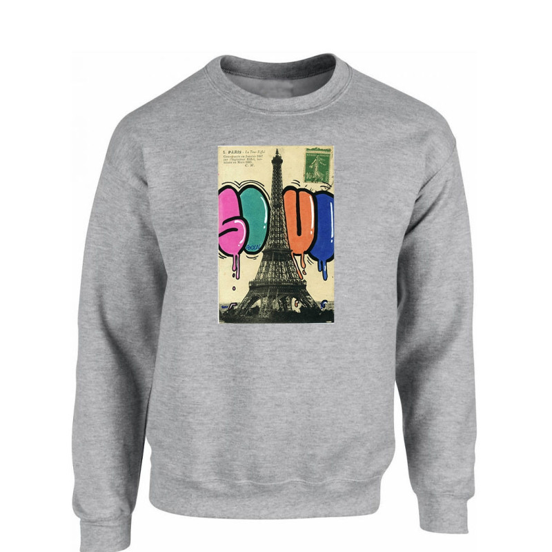 Sweat gris Soul Tour eiffel