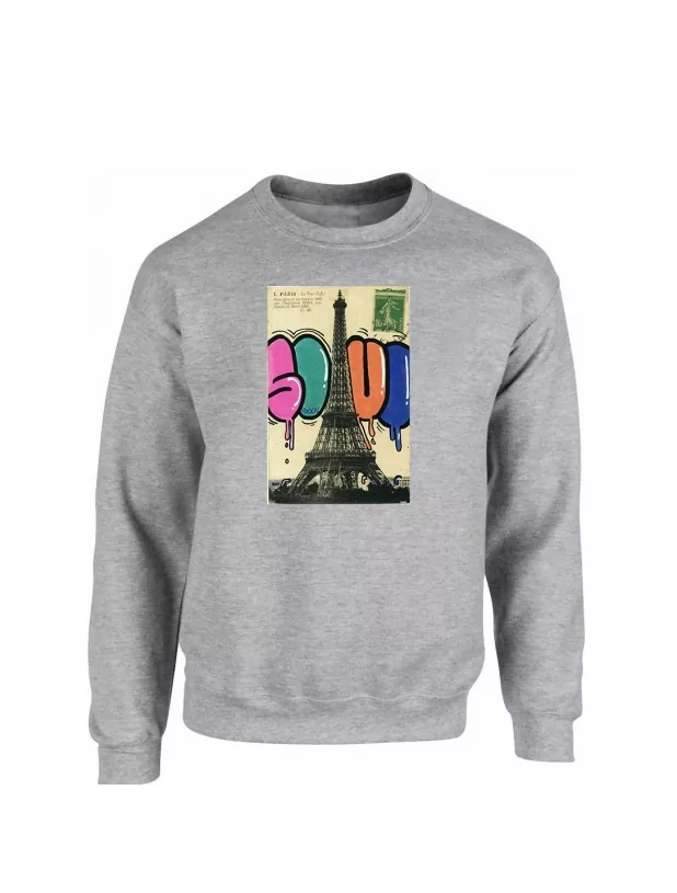 Sweat gris Soul Tour eiffel de soul sur Scredboutique.com
