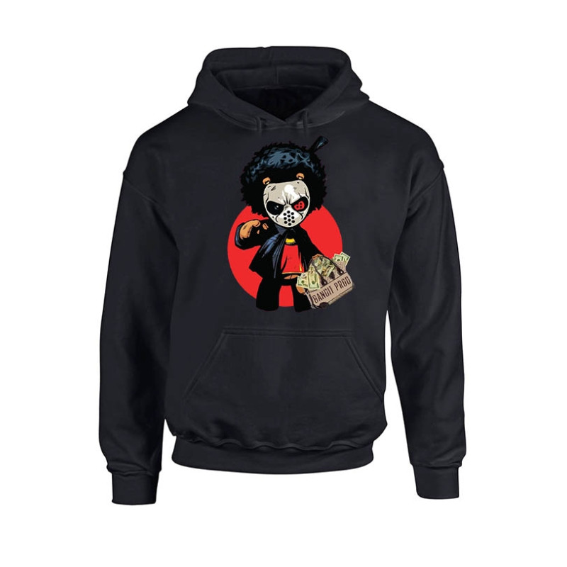 Sweat capuche noir Junior bvndo