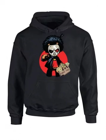 Sweat capuche noir Junior bvndo