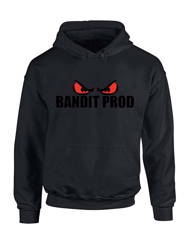 Sweat capuche noir Bandit Prod de junior bvndo sur Scredboutique.com