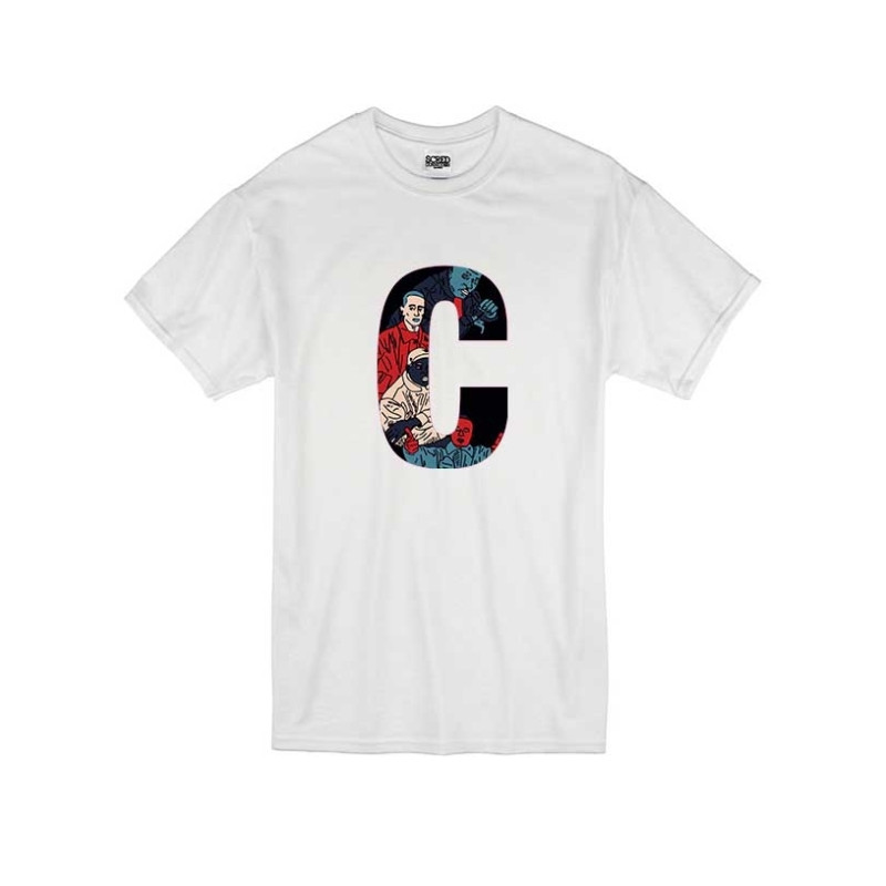 T Shirt Blanc by Sims - LA CLIQUA