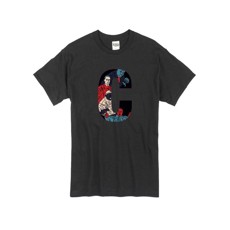 T Shirt Noir by Sims - LA CLIQUA