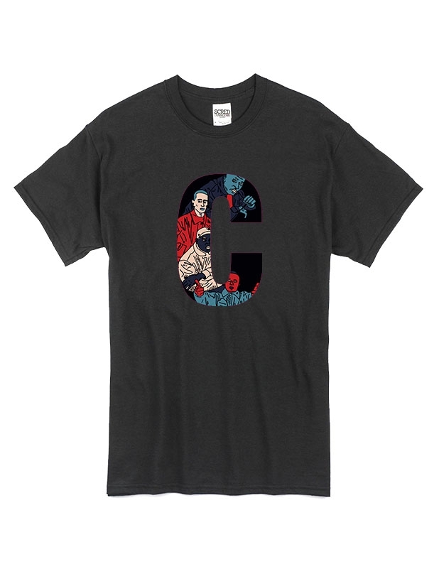 T Shirt Noir by Sims - LA CLIQUA