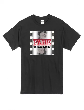 TShirt Noir Fabe La Rage 