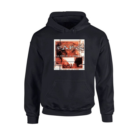 Sweat Noir Capuche Fabe Le Fond
