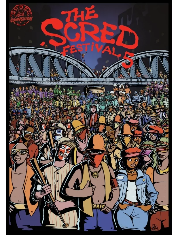 Pack 5 Affiches Scred Festival de scred connexion sur Scredboutique.com