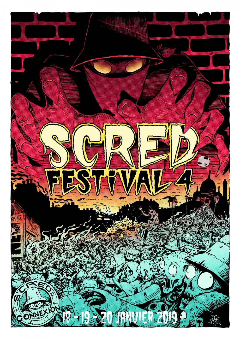 Pack 5 Affiches Scred Festival de scred connexion sur Scredboutique.com