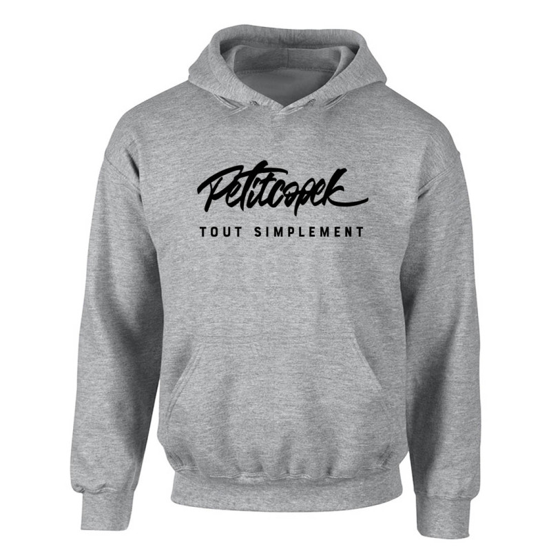 Sweat Gris Capuche Petitcopek