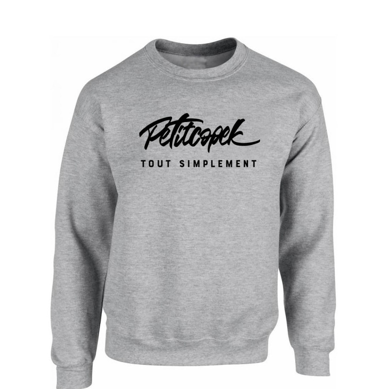 Sweat gris Petitcopek