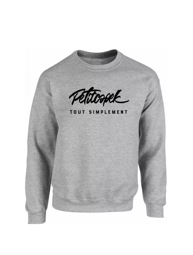 Sweat gris Petitcopek de petitcopek sur Scredboutique.com