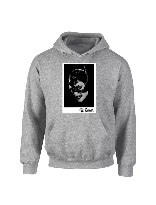 Sweat capuche Gris Renar - Catwoman de renar sur Scredboutique.com